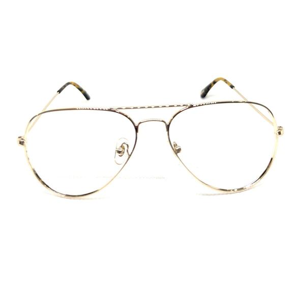 OTTOTO 35-M7676 GOLD EYEGLASSES SUNGLASSES FRAMES 58-14-140 - Picture 1 of 4